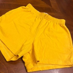 Varsity Gold Cheer Shorts Size Small